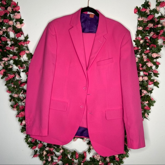 OppoSuits Other - 🌹OppoSuits Bright Pink Mens Suit Set 40